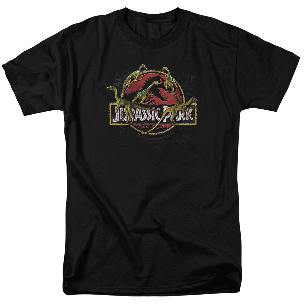 Jurassic Park™ Shirt Vintage - Officially Licensed - Something Has Survived - Adult Unisex Short Sleeve T-Shirt