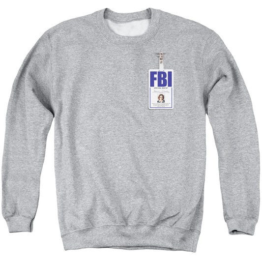 The X-Files - Adult Unisex Sweatshirt - Crewneck Sweater Sweat Shirt - Scully Badge - Officially Licensed