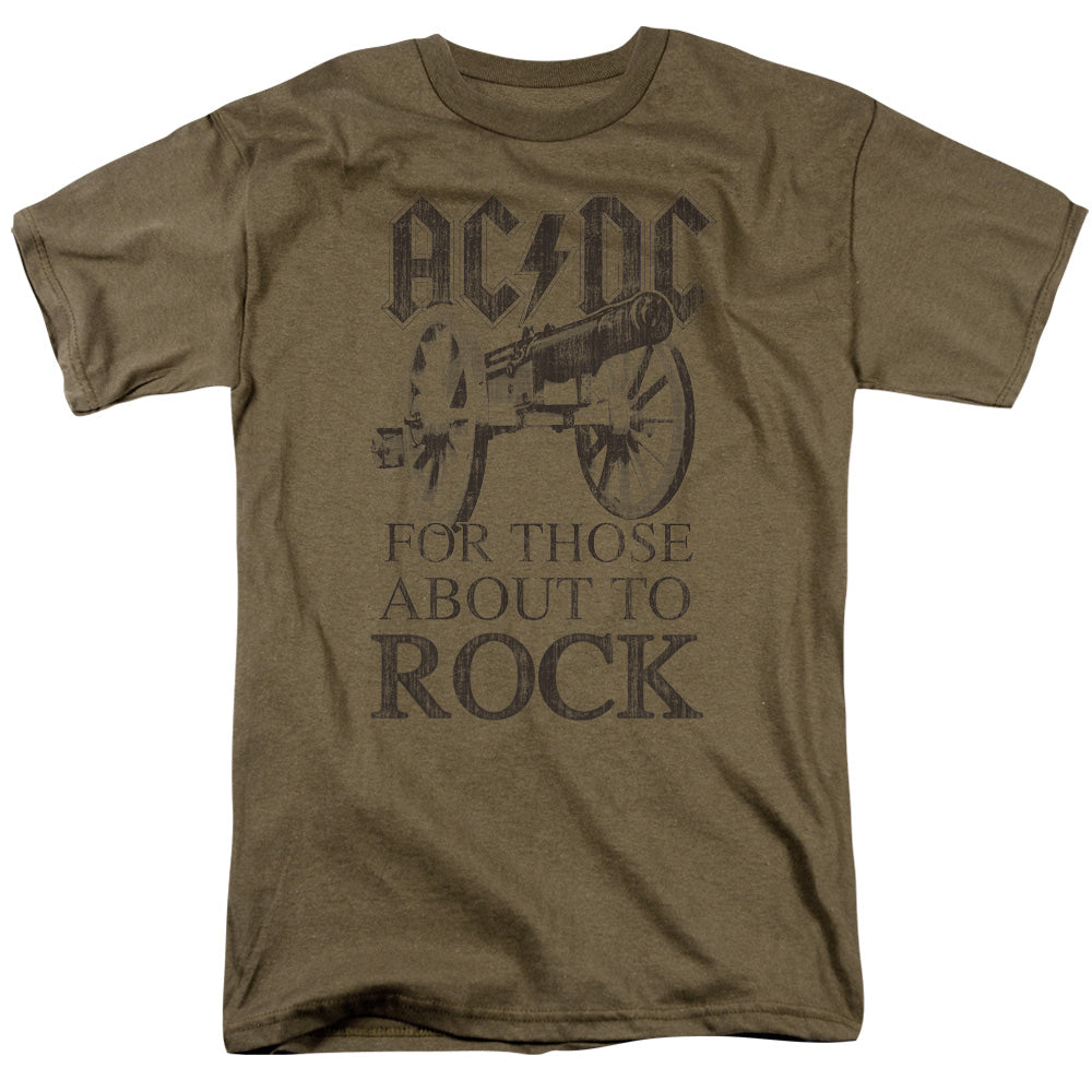 Acdc - For Those About To Rock Short Sleeve Adult 18/1 - Forces Of Mankind