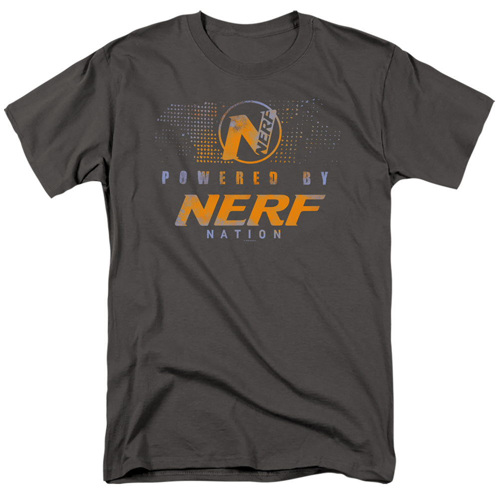 Nerf™ Shirt - Officially Licensed - Powered By Nerf Nation - Nerf Gun Game - Adult Unisex Short Sleeve T-Shirt