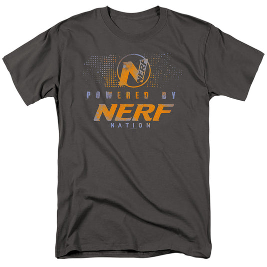 Nerf™ Shirt - Officially Licensed - Powered By Nerf Nation - Nerf Gun Game - Adult Unisex Short Sleeve T-Shirt