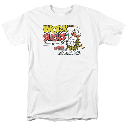 Hagar The Horrible™ Shirt - Officially Licensed - Work Sucks - Adult Unisex Short Sleeve T-Shirt