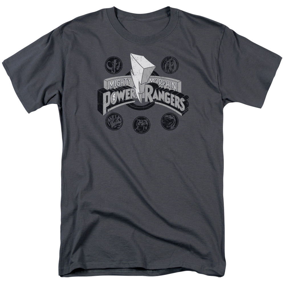 Power Rangers™ Shirt - Officially Licensed - Power Coins - Unisex Adult Short Sleeve T-Shirt - S M L XL 2X 3X 4X 5X