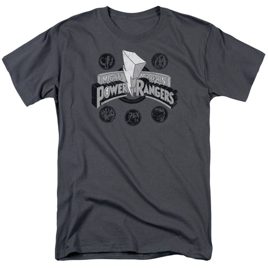 Power Rangers™ Shirt - Officially Licensed - Power Coins - Unisex Adult Short Sleeve T-Shirt - S M L XL 2X 3X 4X 5X
