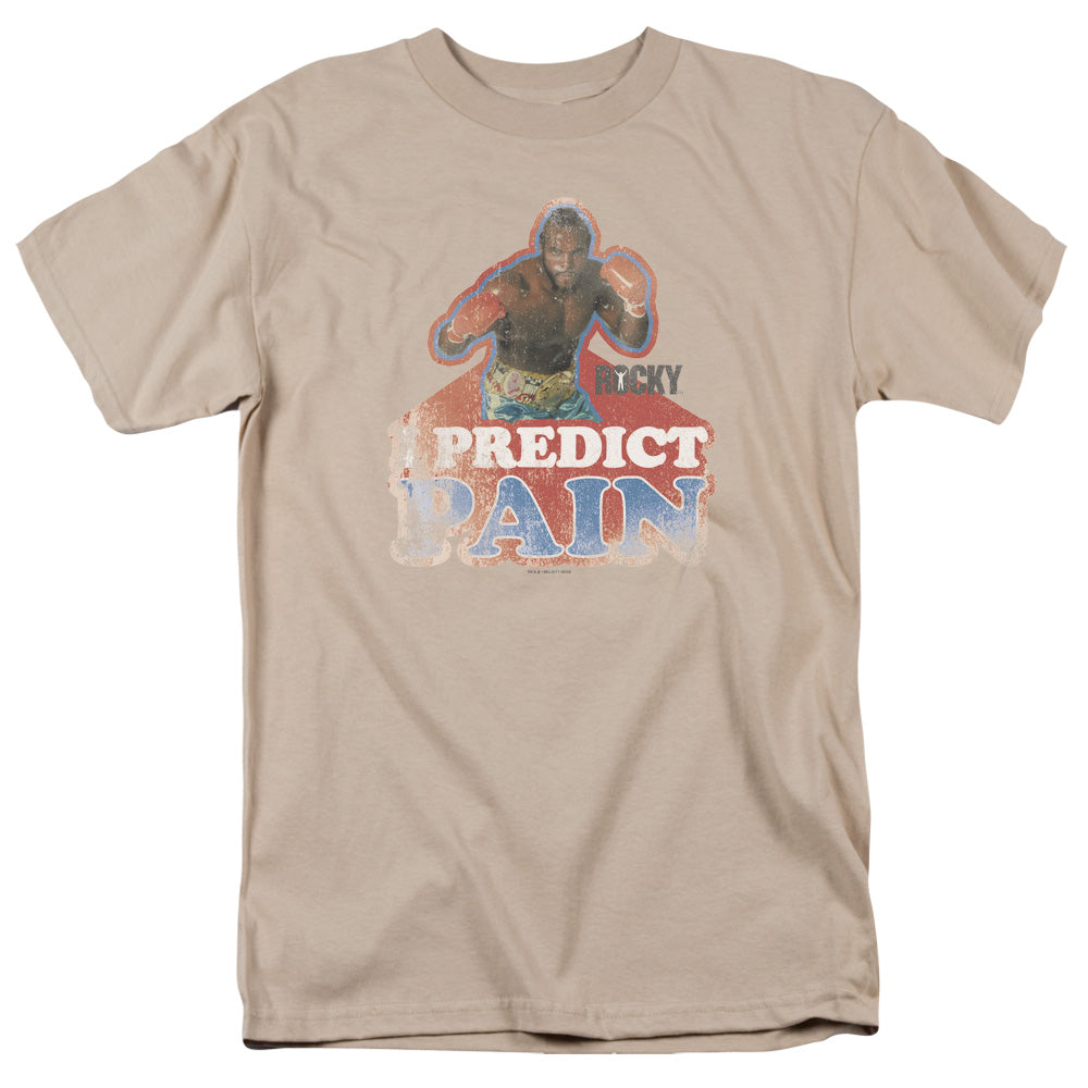 Rocky™ 3 Movie Shirt - Officially Licensed  - I Predict Pain - Adult Unisex Short Sleeve T-Shirt
