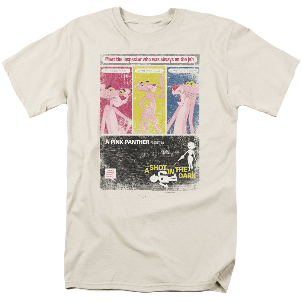 Pink Panther™ Shirt - Officially Licensed - Shot In The Dark - Adult Unisex Short Sleeve T-Shirt