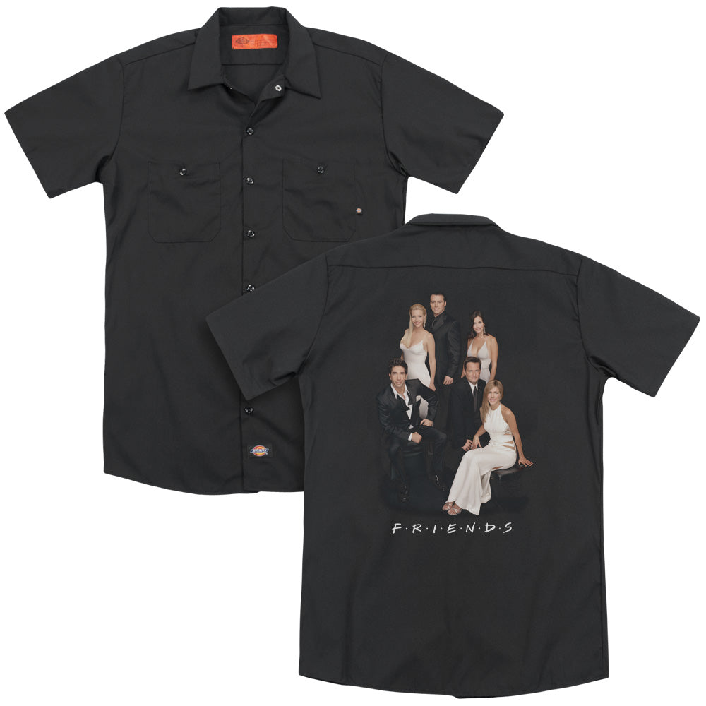 Friends - Classy (Back Print) Adult Work Shirt