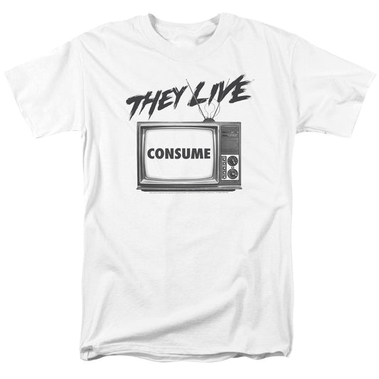 They Live™ Horror Movie Shirt - Officially Licensed - Consume - Unisex Adult Short Sleeve T-Shirt