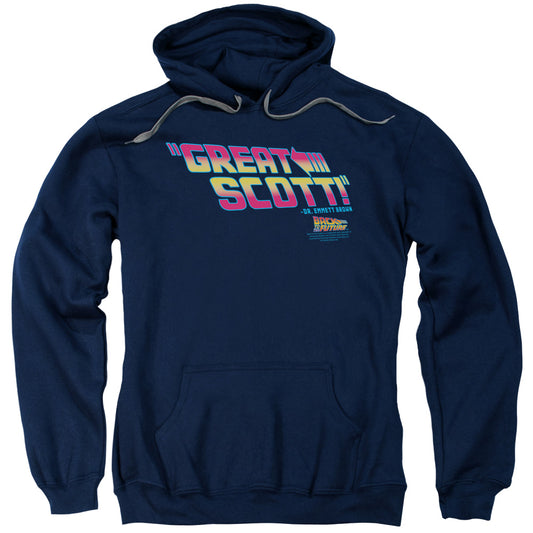 Back To The Future - Great Scott Adult Pull Over Hoodie - Forces Of Mankind
