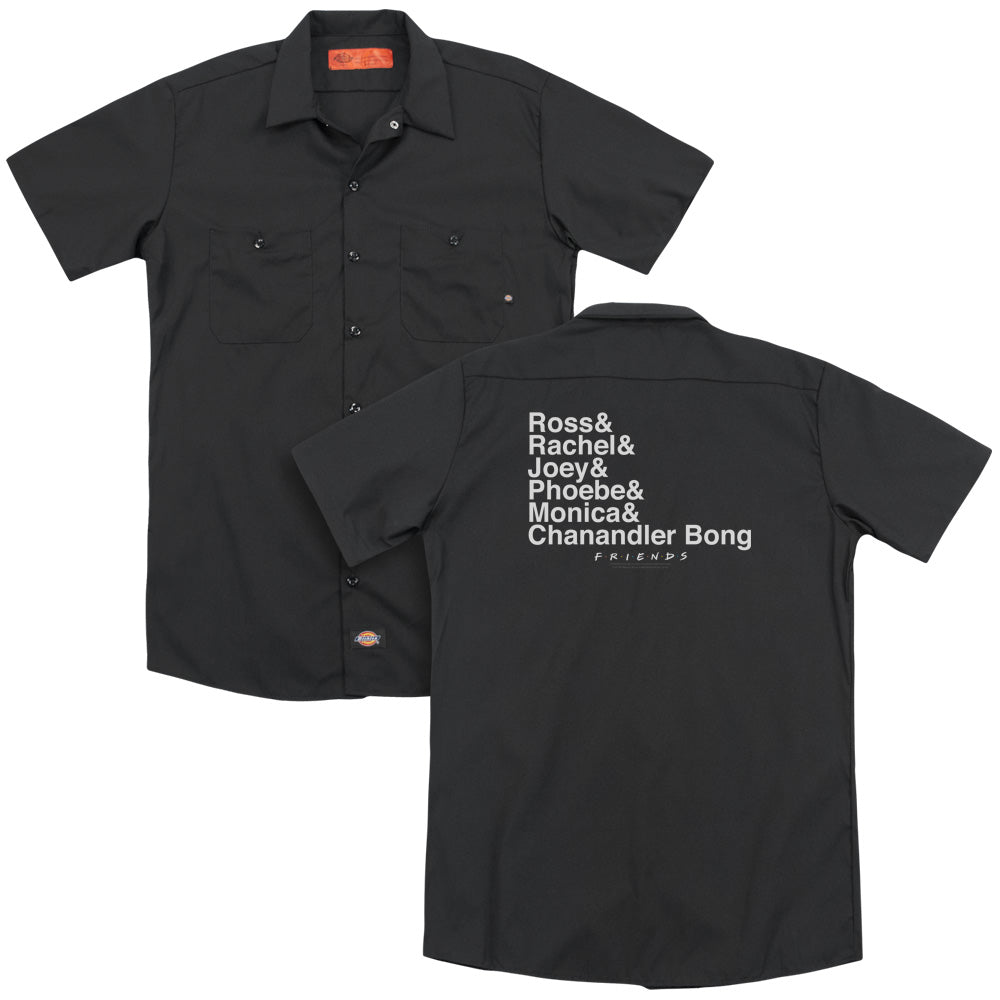 Friends™ - Adult Unisex Work Shirt - Chanandler Bong (Back Print) - Officially Licensed