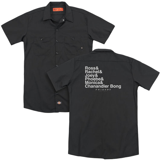 Friends™ - Adult Unisex Work Shirt - Chanandler Bong (Back Print) - Officially Licensed