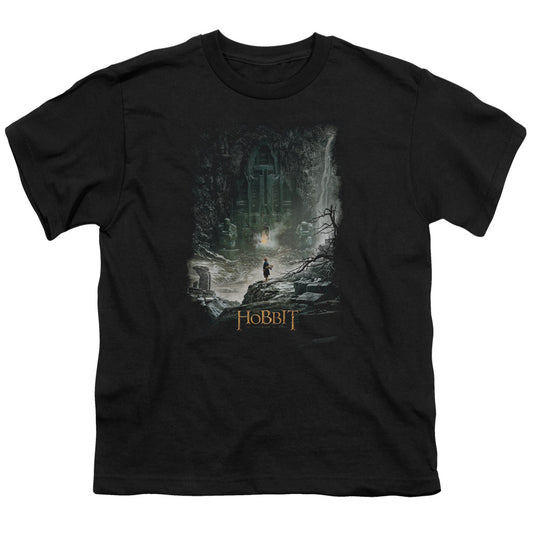 The Hobbit™ - Youth Kids T-Shirt (Ages 7+) - Short Sleeve Youth T Shirt - At Smaug's Door - Officially Licensed - S M L XL