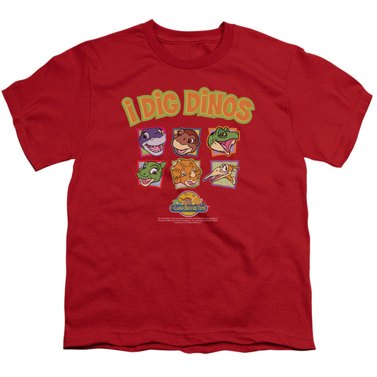 Land Before Time - Youth Kids T-Shirt (Ages 7+) - Short Sleeve Youth T-Shirt Tee - I Dig Dinos - Officially Licensed - S M L XL
