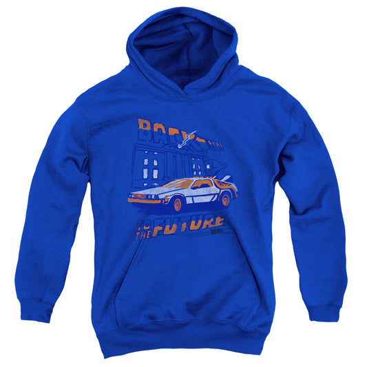 Back To The Future - Lightning Strikes Youth Pull Over Hoodie - Forces Of Mankind