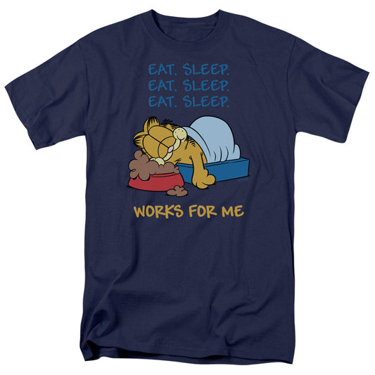 Garfield™ Shirt - Officially Licensed - Adult Unisex Short Sleeve T-Shirt - Works For Me