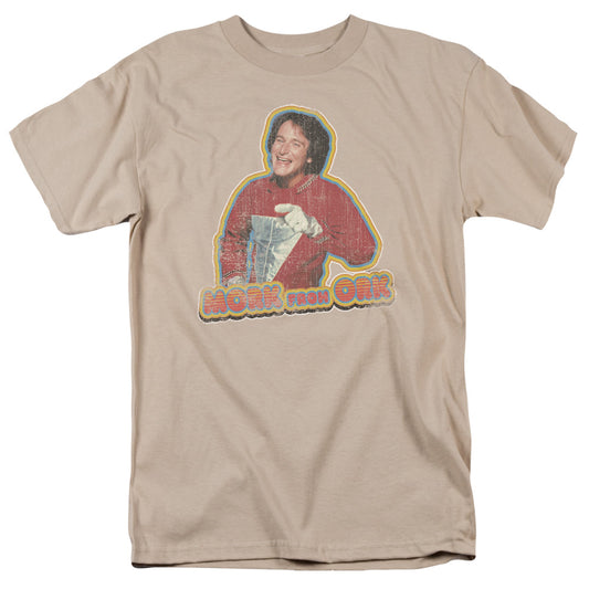 Mork & Mindy™ Shirt - Officially Licensed - Mork Iron On - Adult Unisex Short Sleeve T-Shirt