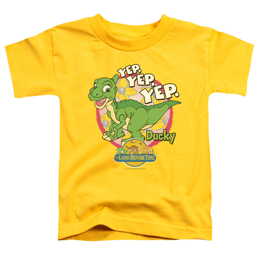 Land Before Time™ - Toddler Kids T-Shirt (Ages 2-4) - Short Sleeve Toddler Tee - Ducky - 2T 3T 4T