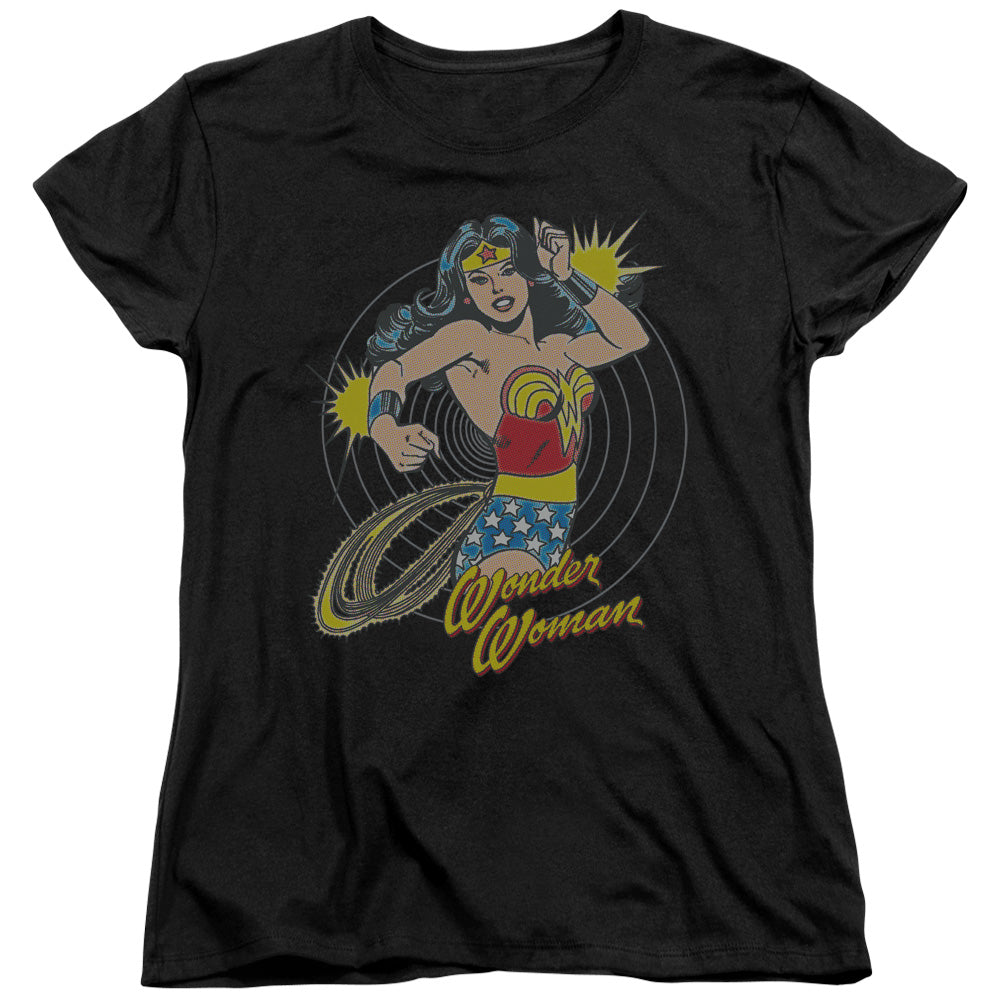 Wonder Woman™ Women's Shirt - Officially Licensed - Spinning - Short Sleeve Women's Tee