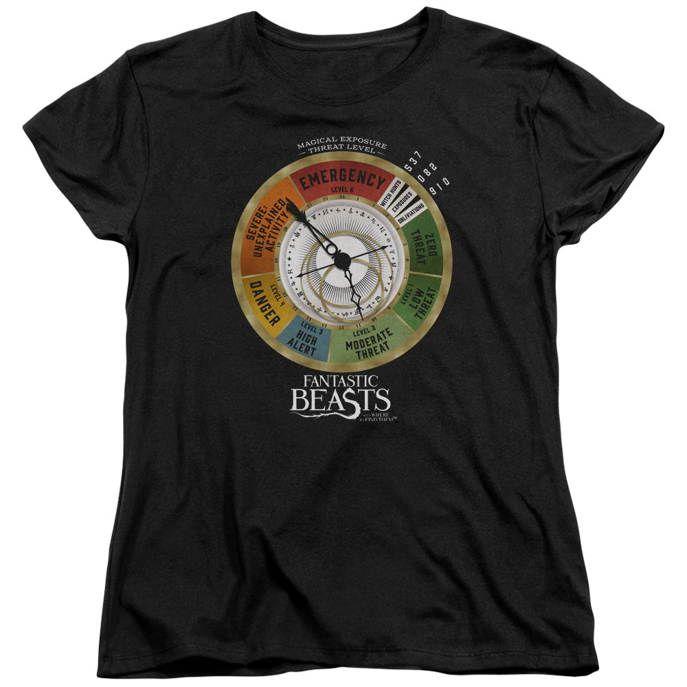 Fantastic Beasts - Threat Gauge Short Sleeve Women's Tee - Forces Of Mankind