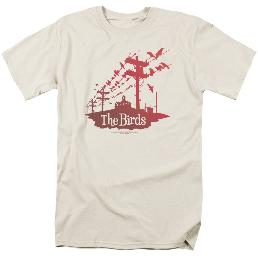 The Birds™ 1963 Vintage Movie Shirt - Officially Licensed - On A Wire - Adult Unisex Short Sleeve T-Shirt