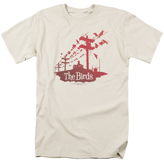 The Birds™ 1963 Vintage Movie Shirt - Officially Licensed - On A Wire - Adult Unisex Short Sleeve T-Shirt