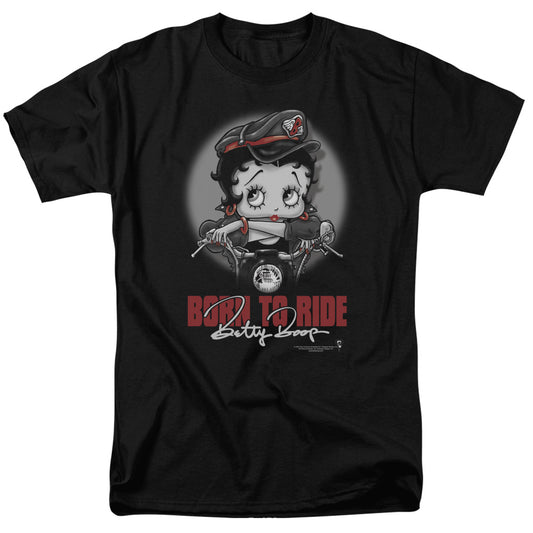 Betty Boop™ Shirt - Officially Licensed - Born To Ride - Adult Unisex Short Sleeve T-Shirt
