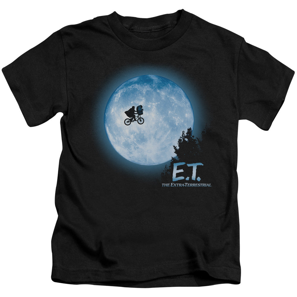 E.T.™ - Kids T-Shirt (Ages 4-7) - Moon Scene - Officially Licensed - Short Sleeve Juvenile Kids T Shirt - Size 4 5 6 7