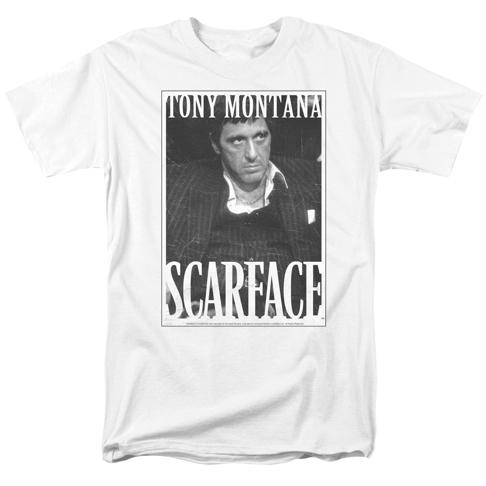Scarface™ Crime Movie Shirt - Business Face - Officially Licensed - Adult Unisex Short Sleeve T-Shirt