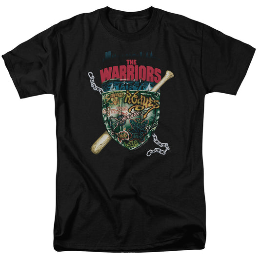 The Warriors™ Shirt - Officially Licensed - Adult Unisex Short Sleeve T-Shirt - Shield - TV Movie Vintage