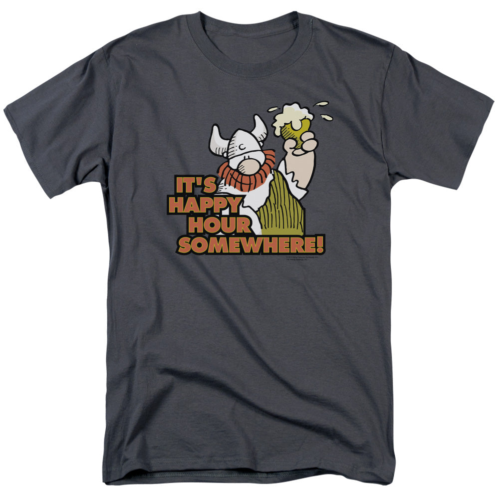 Hagar The Horrible™ Shirt - Officially Licensed - Happy Hour - Adult Unisex Short Sleeve T-Shirt
