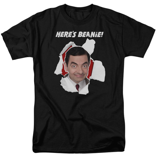 Mr Bean™ Shirt - Officially Licensed - Here's Beanie - Adult Unisex Short Sleeve T-Shirt