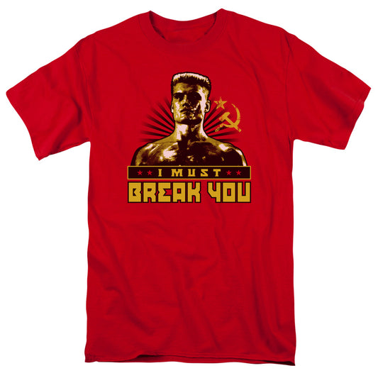 Rocky™ 4 Movie Shirt - Officially Licensed - I Must Break You - Adult Unisex Short Sleeve T-Shirt