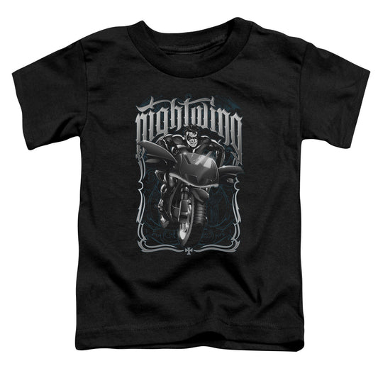 Batman - Nightwing Biker Short Sleeve Toddler Tee - Forces Of Mankind
