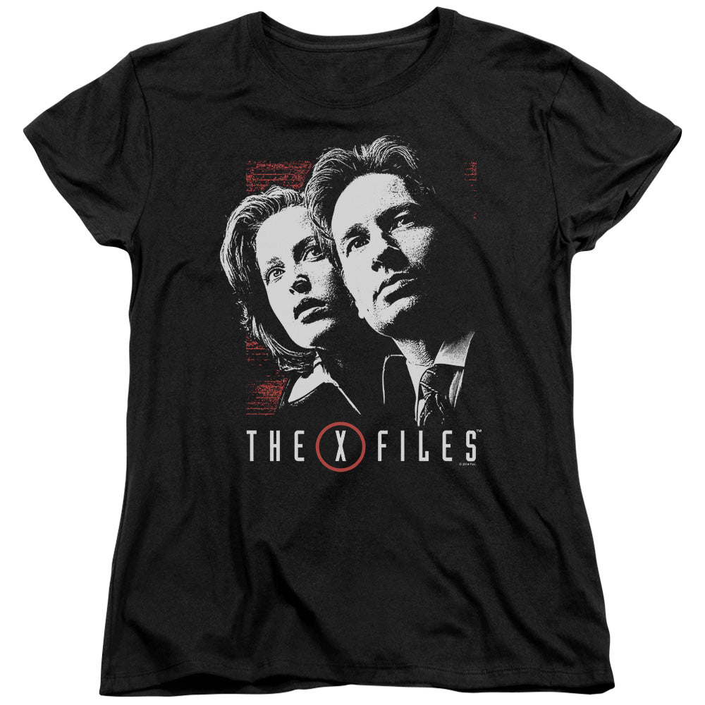 The X-Files - Women's Tee - Women's Short Sleeve T-Shirt Tee - Mulder & Scully - Officially Licensed