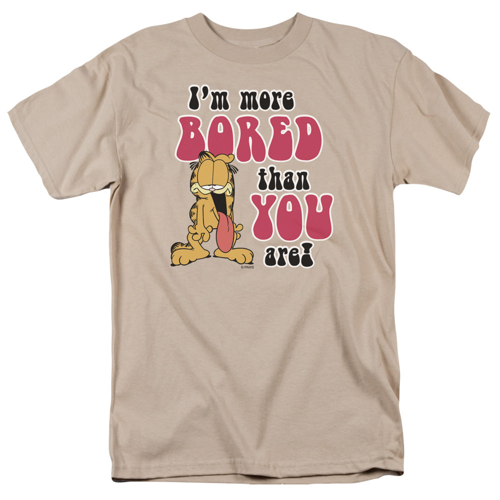 Garfield™ Shirt - Officially Licensed - Adult Unisex Short Sleeve T-Shirt - More Bored