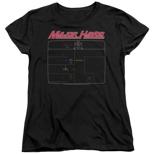Atari™ Womens Shirt - Officially Licensed - Loose Fit - Major Havoc Screen - Short Sleeve Women's T-Shirt