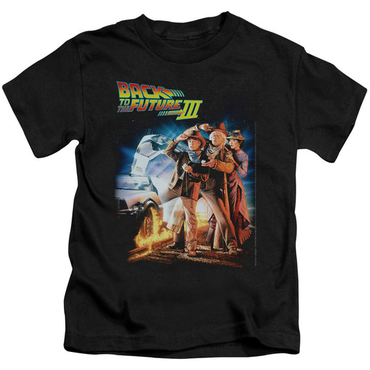 Back To The Future 3™ Kids Shirt (Ages 4-7) - Officially Licensed - Poster - Short Sleeve Juvenile Kids T-Shirt - Size 4 5 6 7
