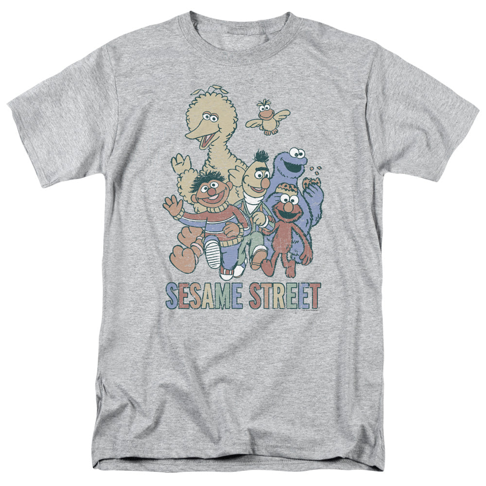 Sesame Street™ Shirt - Adult Unisex Short Sleeve T-Shirt - Officially Licensed - Colorful Group - S M L XL 2X 3X 4X 5X
