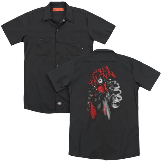 Batman - Down The Barrel(Back Print) Adult Work Shirt - Forces Of Mankind