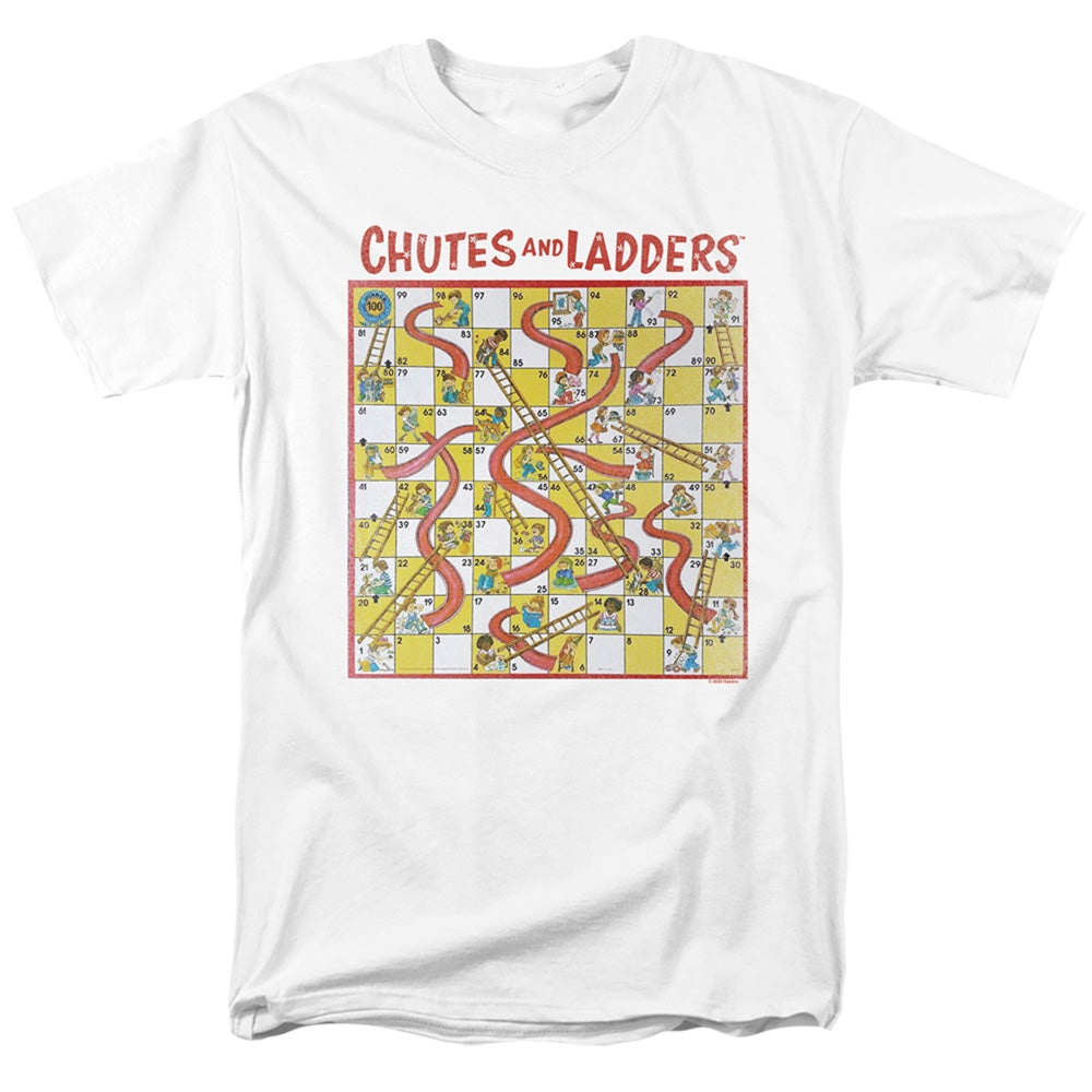 Chutes And Ladders™ Game Shirt - Officially Licensed - 79 Game Board - Adult Unisex Short Sleeve T-Shirt