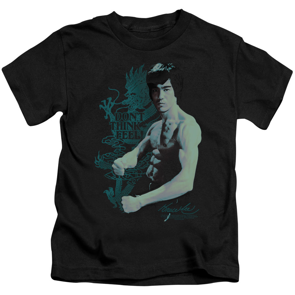 Bruce Lee™ - Kids T-Shirt (Ages 4-7) - Feel - Officially Licensed - Short Sleeve Juvenile Kids T Shirt - Size 4 5 6 7