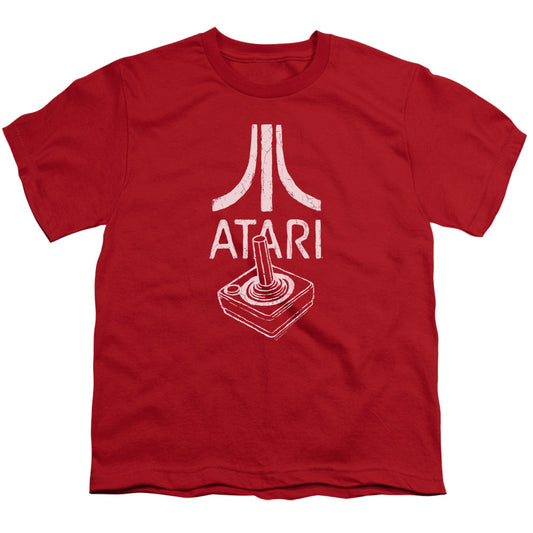 Atari - Youth Kids T-Shirt (Ages 7+) - Short Sleeve Youth T Shirt - Joystick Logo - Officially Licensed - S M L XL
