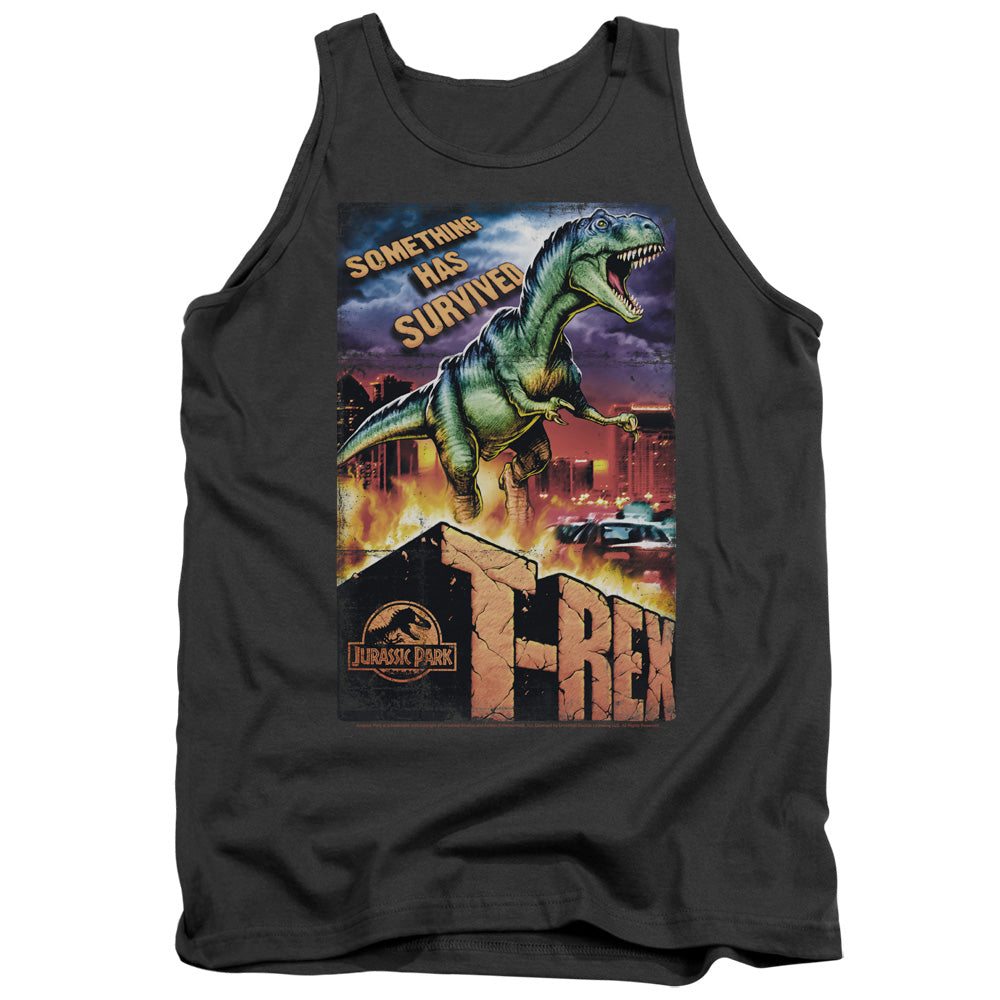 Jurassic Park - Rex In The City Adult Tank - Forces Of Mankind