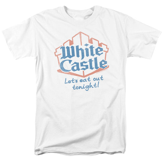 White Castle™ Shirt - Officially Licensed - Lets Eat - Fast Food Restaurant - Adult Unisex Short Sleeve T-Shirt