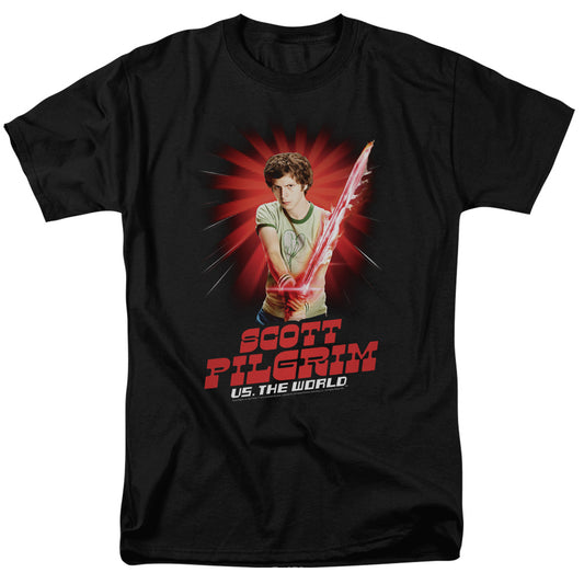 Scott Pilgrim™ Movie Shirt - Scott Pilgrim vs. the World - Super Sword - Adult Unisex Short Sleeve T-Shirt - Officially Licensed