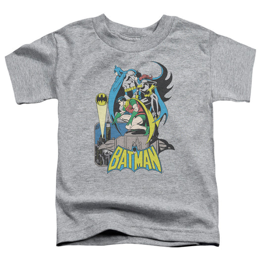 Heroic Trio Batman Batgirl Robin - Toddler Kids T-Shirt (Ages 2-4) - Short Sleeve Toddler Tee - Vintage  - Officially Licensed - 2T 3T 4T