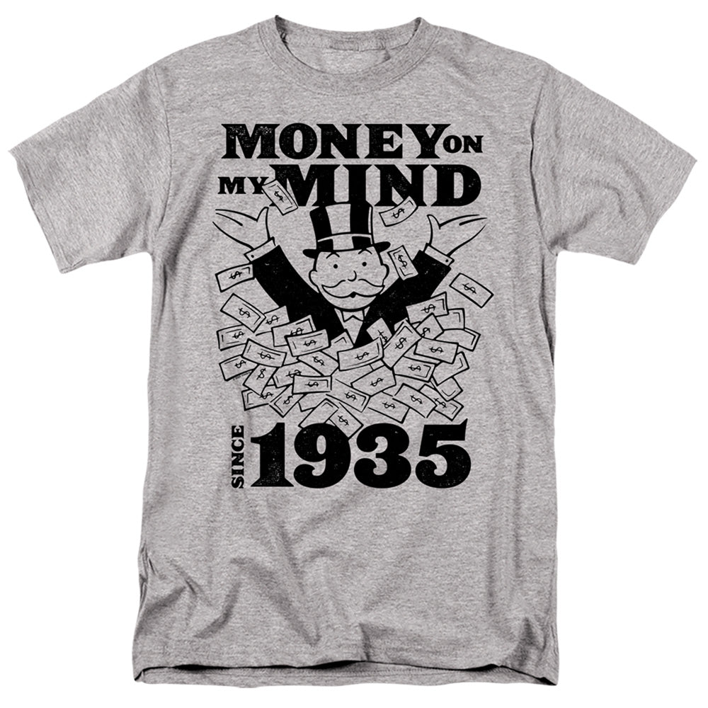 Monopoly™ Shirt - Officially Licensed - Money Mind Since 35 - Adult Unisex Short Sleeve T-Shirt
