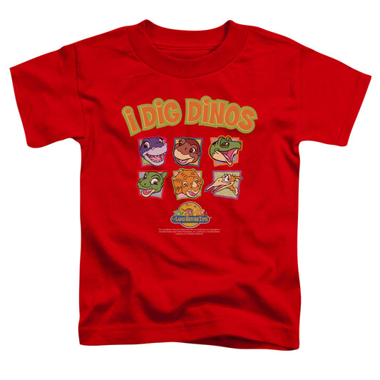 Land Before Time™ - Toddler Kids T-Shirt (Ages 2-4) - Short Sleeve Toddler Tee - I Dig Dinos - 2T 3T 4T