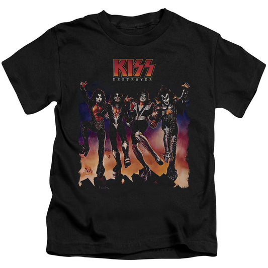 KISS™ - Juvenile Kids T-Shirt (Ages 4-7) - Short Sleeve Juvenile T-Shirt Tee - Destroyer Cover - Officially Licensed - Size 4 5 6 7