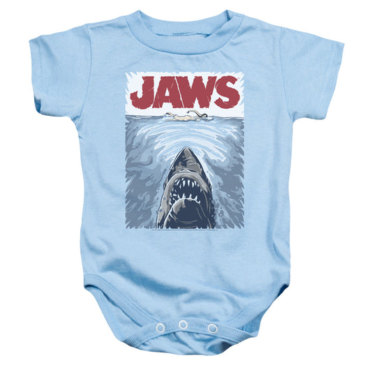 Jaws™ - Officially Licensed - Baby Onesie - Graphic Poster - Baby Bodysuit, Infant Snapsuit, Sharks, Sea Lover, Gift, Fisherman, Fish Man
